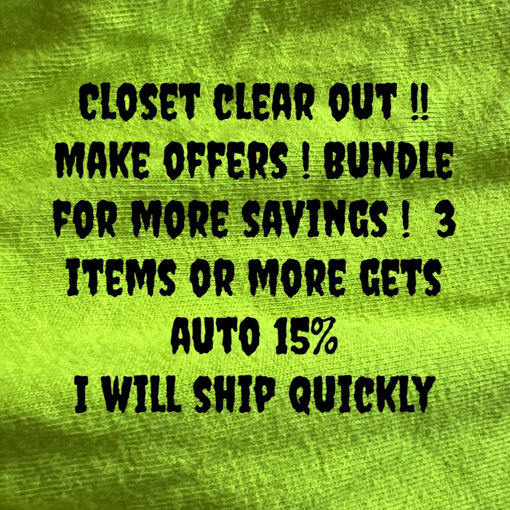 Closet clear out